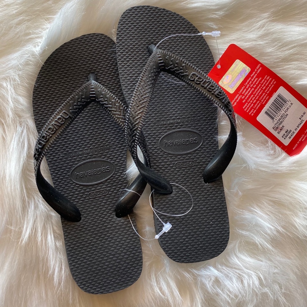 NTW black Havaianas flip flops